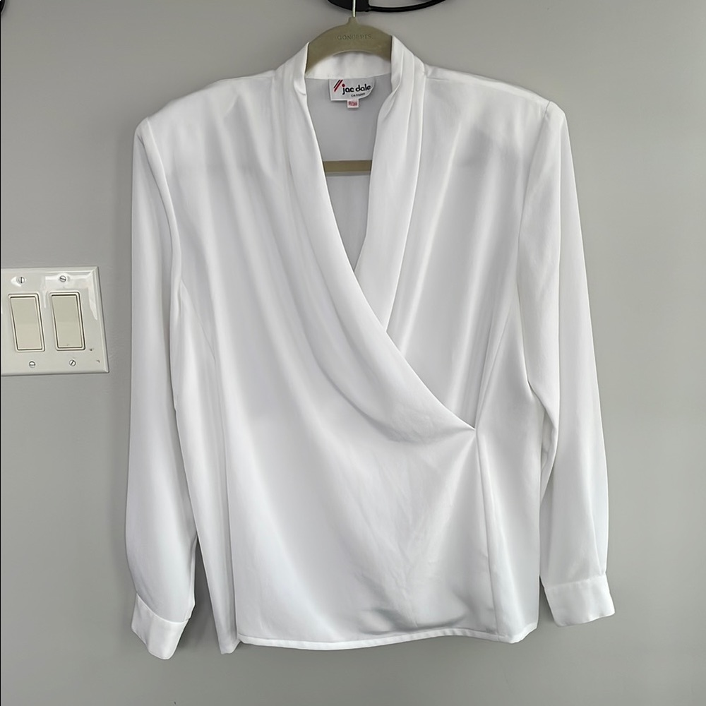 White Wrap Blouse